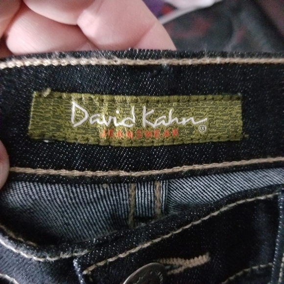 DAVID KAHN | flare leg dark wash jeans - Picture 6 of 9